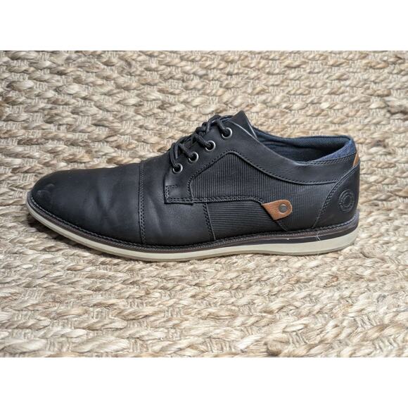 Men’s Bull Boxer B-52 Black Leather Oxford, Size 9.5, Dress Shoes main image 8